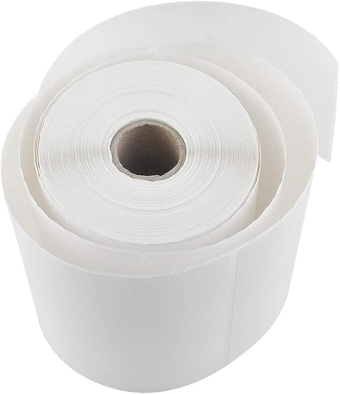 L LIKED 1000 PCS 4"x 6" Direct Thermal Labels Strong Adhesive White Perforated Shipping Label, Compatible with Zebra, Rollo, Jadens, Nelko, 250 Labels per Roll, 4 Rolls