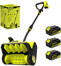 Cordless Snow Shovel, 13Inch Electric Snow Blower with 3 * 4.0 Ah Battery and Charger, Battery Powered Snow Removal with 25FT Throw Distance for Driveway,Steps, Patio, Sidewalk