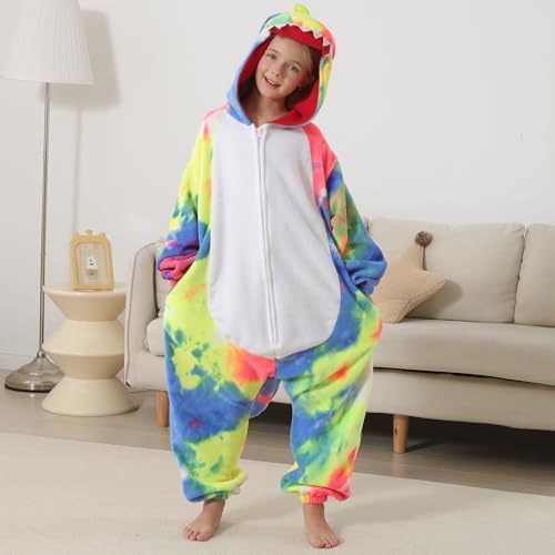 One Piece Pajamas Animal Kids Onesie, Animal Pajamas Halloween Cosplay Costume for Girls Boys