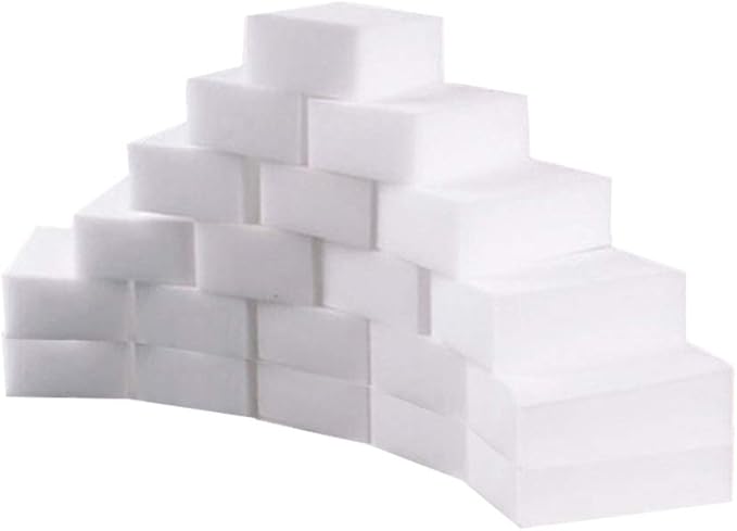 Dioche Magical Sponge Eraser, Multi Functional Magical Sponge Eraser Melamine Froth Cleaner for Kitchen, Bathroom,Bathtub (20pcs)