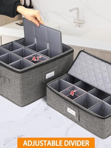 punemi China Storage Containers, 6-Piece Hard Shell Set for Moving Boxes