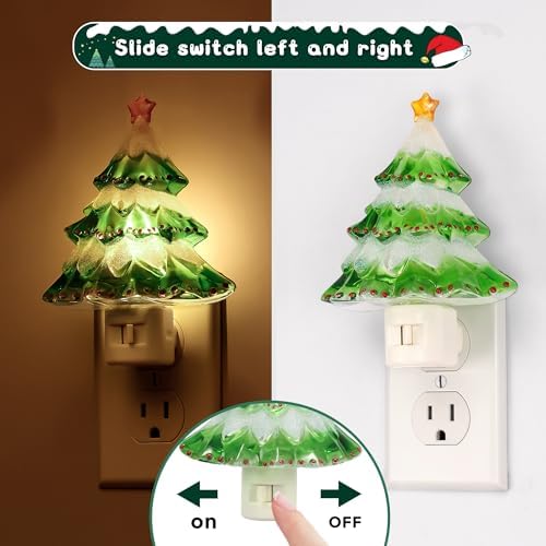 L LOHAS LED Christmas Tree Night Light 3000K Warm White Plug in Night Light
