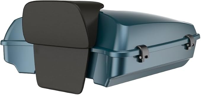Advanblack Road Glide Tour Trunk Pack Spruce Razor Tour Trunk Pack Backrest Pad for '97-'25 Harley Touring Road King Street Glide Electra Glide CVO models