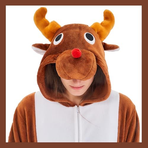 Adult Onesie Pajamas Animal One Piece Costume Halloween Cosplay for Women Men
