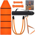 WinnerWhy 1.2mm Deer Drag Sled with Rope,Tapered-Anti Slip,Orange