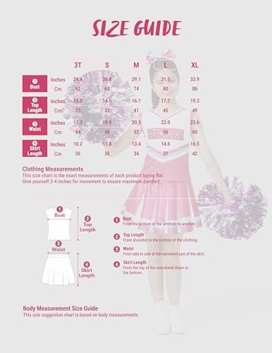 Spooktacular Creations Halloween Girl Cheerleader Costume, Cheer Uniform Set, Cheerleading Outfit for Halloween DressUp Party