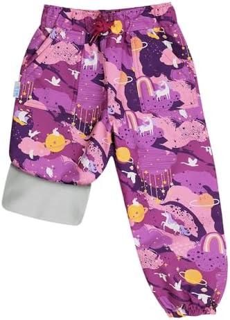 JAN & JUL Cozy-Dry Rain & Snow Pants for Toddlers