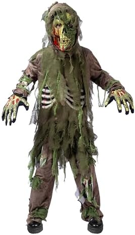 Spooktacular Creations Swamp Deluxe Skeleton Living Dead Zombie Costume for Halloween Kids Monster Role-Playing