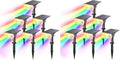 Linkind Halloween Solar Lights Outdoor Spotlight Waterproof RGB 12 Pack