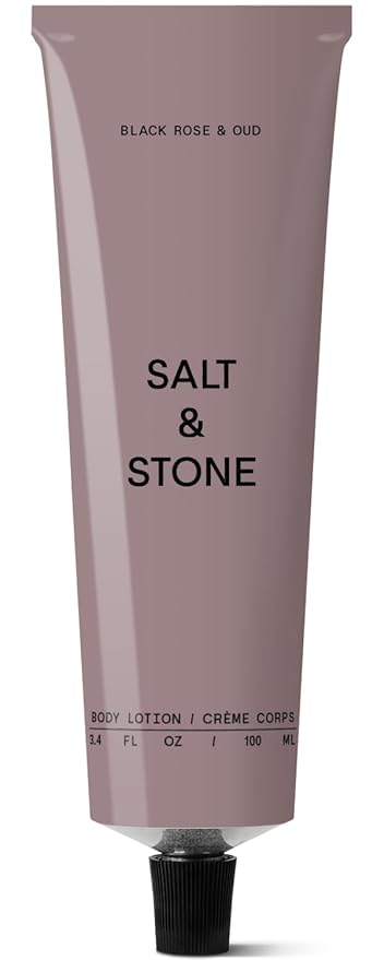 Salt & Stone Body Lotion for Women & Men | Black Rose & Oud | Hydrates, Nourishes & Softens Skin | Restores Dry Skin | Fast-Absorbing | Cruelty-Free & Vegan | 3.4 fl oz