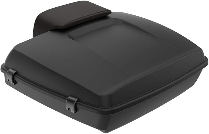 Advanblack Road Glide Tour Trunk Pack Denim Black Razor Tour Trunk Pack Backrest Pad for '97-'25 Harley Touring Road King Street Glide Electra Glide CVO models