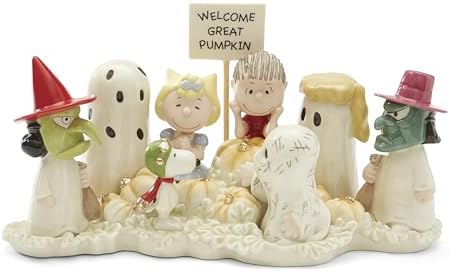 Lenox Peanuts Welcome Great Pumpkin Halloween Figurine, 5.5-in