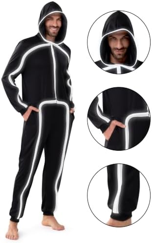 Spooktacular Creations Halloween Costume Adult Glow in the Dark Costume Men