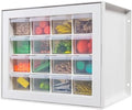IRIS USA 16-Drawer Small Drawer Organizer, Craft Desk Storage, White