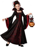 Girls Vampire Princess Dress Costume Halloween Costumes for Kid Age 3-12