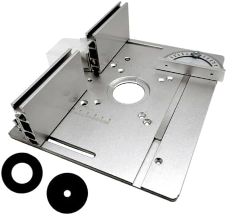 Router Table Insert Plate, Aluminum Alloy 2 in 1 Woodworking Bench Flip Board for Electric Routing Trimming Machine