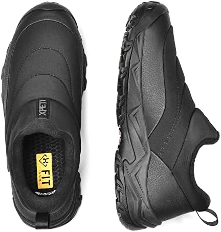 XPETI Winter Snow Casual Slip-on Loafers for Men Cocoon moc Waterproof Jungle Hiking Shoe,Easy Wear on/Off