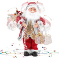 Gfilay 18 Inch Animated Santa Claus Figurine with Music and Movement
