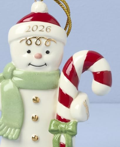 Lenox 2026 Gingerbread Man with Candy Cane Ornament