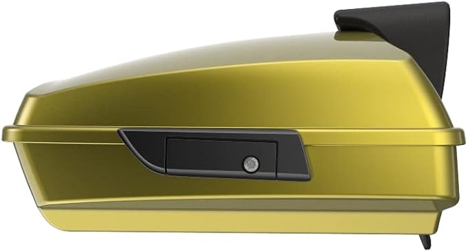 Advanblack Road Glide Tour Trunk Pack Eagle Eye Yellow Razor Tour Trunk Pack Backrest Pad for '97-'25 Harley Touring Road King Street Glide Electra Glide CVO Models