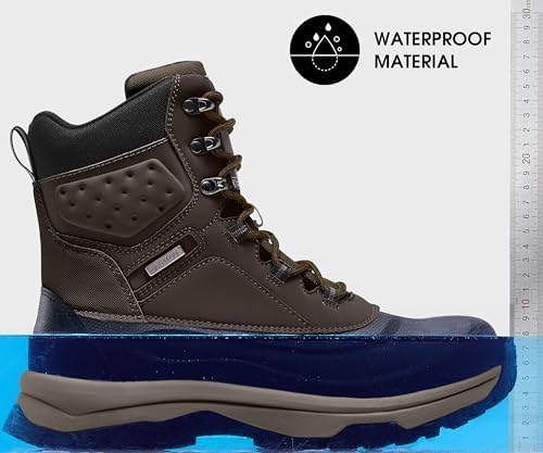 Coostar Winter Boots for Men Insulated Waterproof Snow Boots Cold Weather