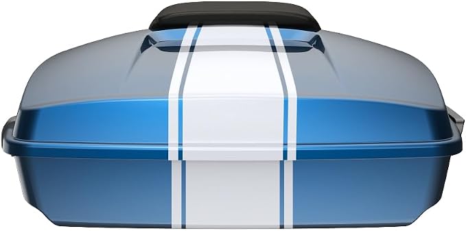 Advanblack Road Glide Tour Trunk Pack Fast Johnnie Razor Tour Trunk Pack Backrest Pad for '97-'25 Harley Touring Road King Street Glide Electra Glide CVO models