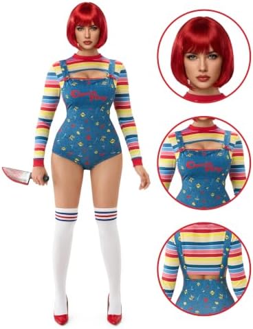 Spooktacular Creations Halloween Costume Adult Women Killer Doll Costume