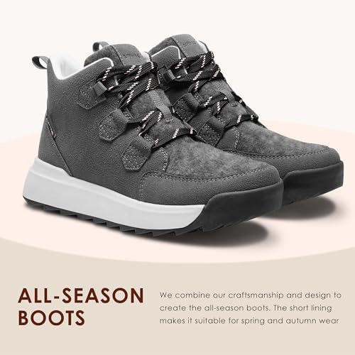 AIRHAS Women's Winter Warm Snow Boots for Women Comfortable Water-Resistant Womens Ankle Boots Fashion Booties