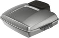 Advanblack Road Glide Tour Trunk Pack Mercury Silver Razor Tour Trunk Pack Backrest Pad for '97-'25 Harley Touring Road King Street Glide Electra Glide CVO Models
