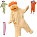 Unisex Funny Big Mouth Monster Plush Hooded Onesie Sleepwear