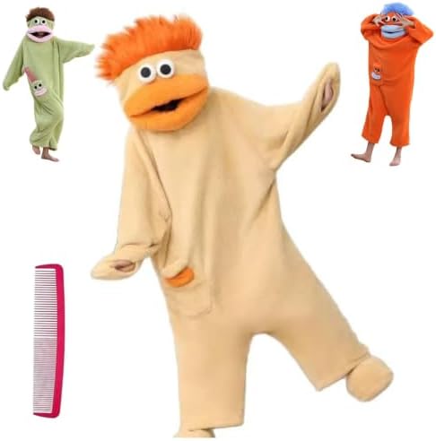 Unisex Funny Big Mouth Monster Plush Hooded Onesie Sleepwear