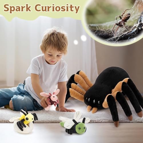 MorisMos Giant Spider Stuffed Animal, 16inch Large Spider Plush