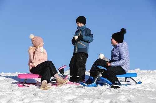 STIGA Snowracer Curve Snow Sledge with Steering Wheel and Brakes for Children