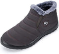 HARENCE Snow Boots for Women Winter Boot with Comfortable Warm Fur Lined Ankle Booties Outdoor Slip On Waterproof Short Boots