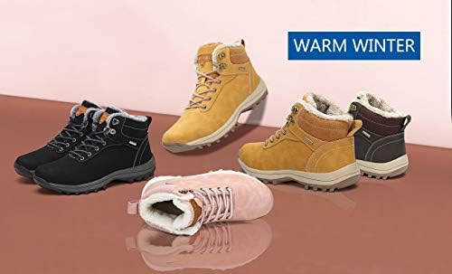 Mishansha Snow Boots for Women Warm Winter Hiking Boots Size 5.5-10.5
