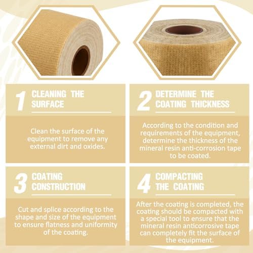 1 Pcs 6" X33' Corrosion Protection Pipe Tape Grease Tape