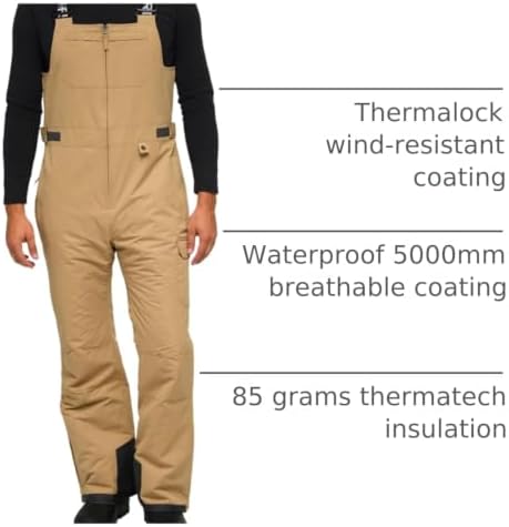 Arctix Men's Avalanche Athletic Fit Insulated Bib Overalls