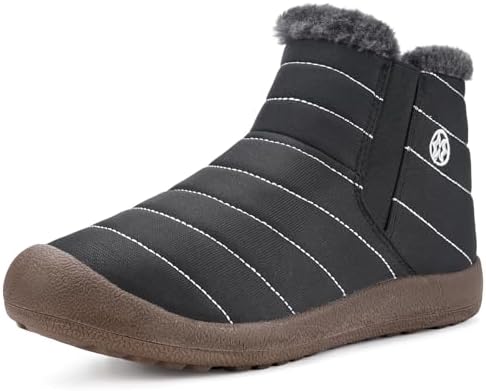 Eagsouni Womens Mens Snow Boots Winter Slip On Shoes