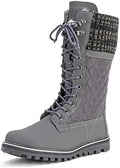 POLAR Womens Faux Fur Warm Thermal Waterproof Outdoor Walking Snow Winter Rubber Sole Calf Boots