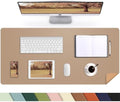 AFIING Cork Desk Mat, Dark Apricot, 35.4" x 17", Desk Pad Protector