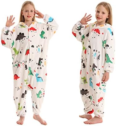 SimZoo Kids Animal Onesie Pajamas Halloween Costumes Cosplay 4-13Y