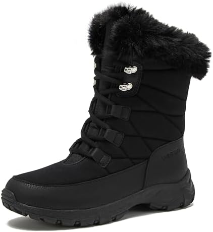Lands' End Waterproof Insulated Womens Snow Boots, Winter Boots for Women