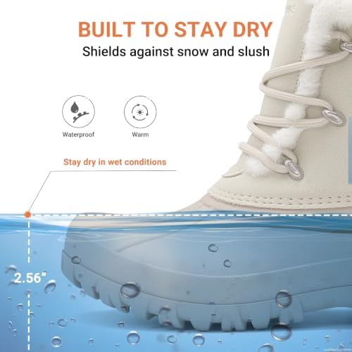 DREAM PAIRS Women's Winter Duck Snow Boots