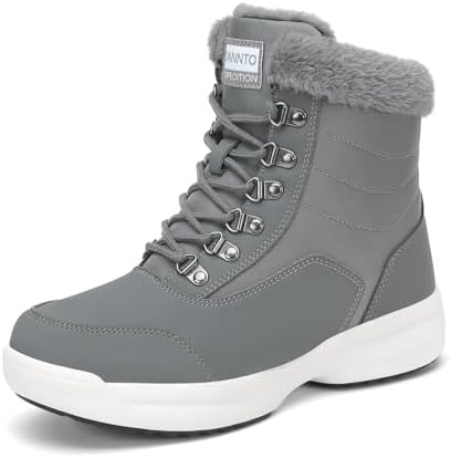 Dannto Women Winter Snow Boots Warm Shoes Fur Lined Ankle Booties