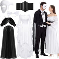 Unittype 6 Pcs Opera Costume Halloween Couple Costume Dress Cape