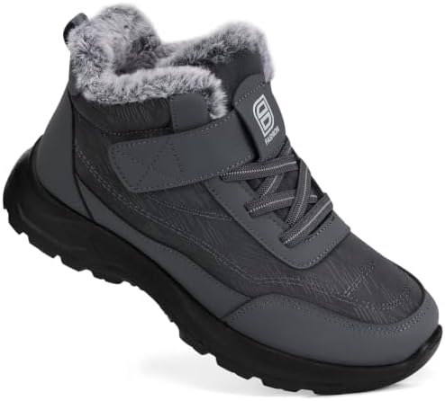 SHIBEVER Snow Boots Women Warm: Winter Fur Lined Ankle Booties