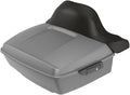 Advanblack Road Glide Tour Trunk Pack Charcoal Denim King Tour Trunk Pack Luggage +Wrap-Around Backrest Pad for '97-'25 Harley Touring Road King Street Glide Electra Glide CVO models