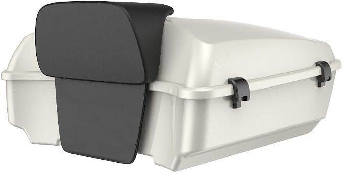 Advanblack Road Glide Tour Trunk Pack Bonneville Salt Pearl Chopped Tour Trunk Pack Backrest Pad for '97-'25 Harley Touring Road King Street Glide Electra Glide CVO models