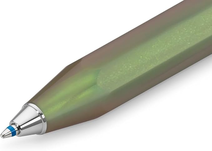 Kaweco LUNAR SPORT Ball Pen Shadow Green I Retractable Ballpoint Pen with Standard D1 Refills I Exclusive Ball Pen 10.7 cm