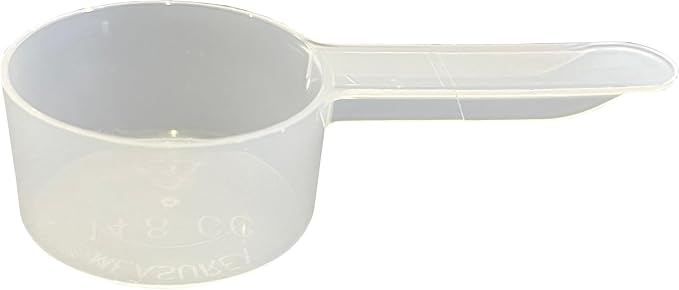 2 Tablespoon (1 Oz. | 6 Tsp | 29.6 mL) Short Handle Plastic Measuring Spoon for Coffee, Protein Powder, Spices, Grains, Dry Goods – Food-Grade BPA-Free (Pack of 25)